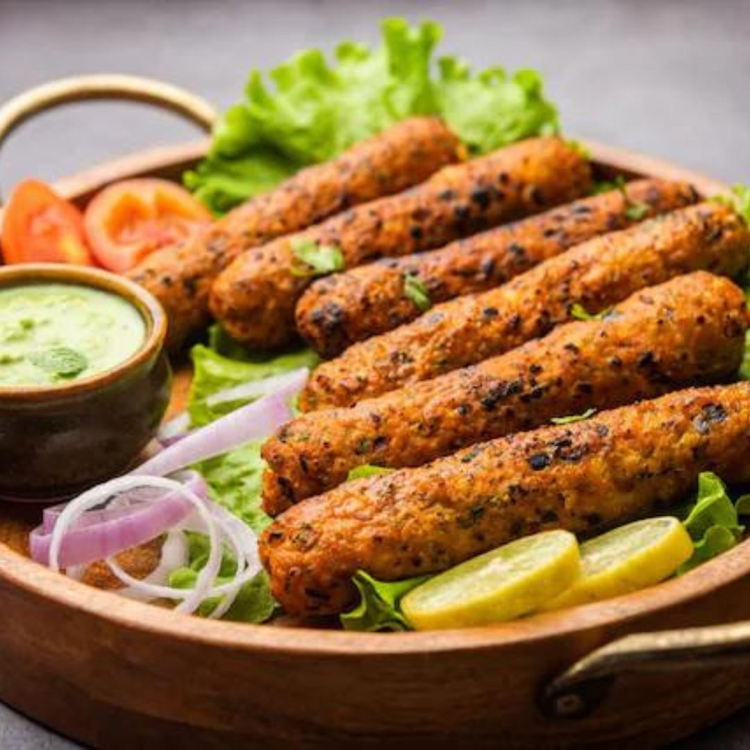 Smoked Chicken Seekh Kebab - Dera Farms
