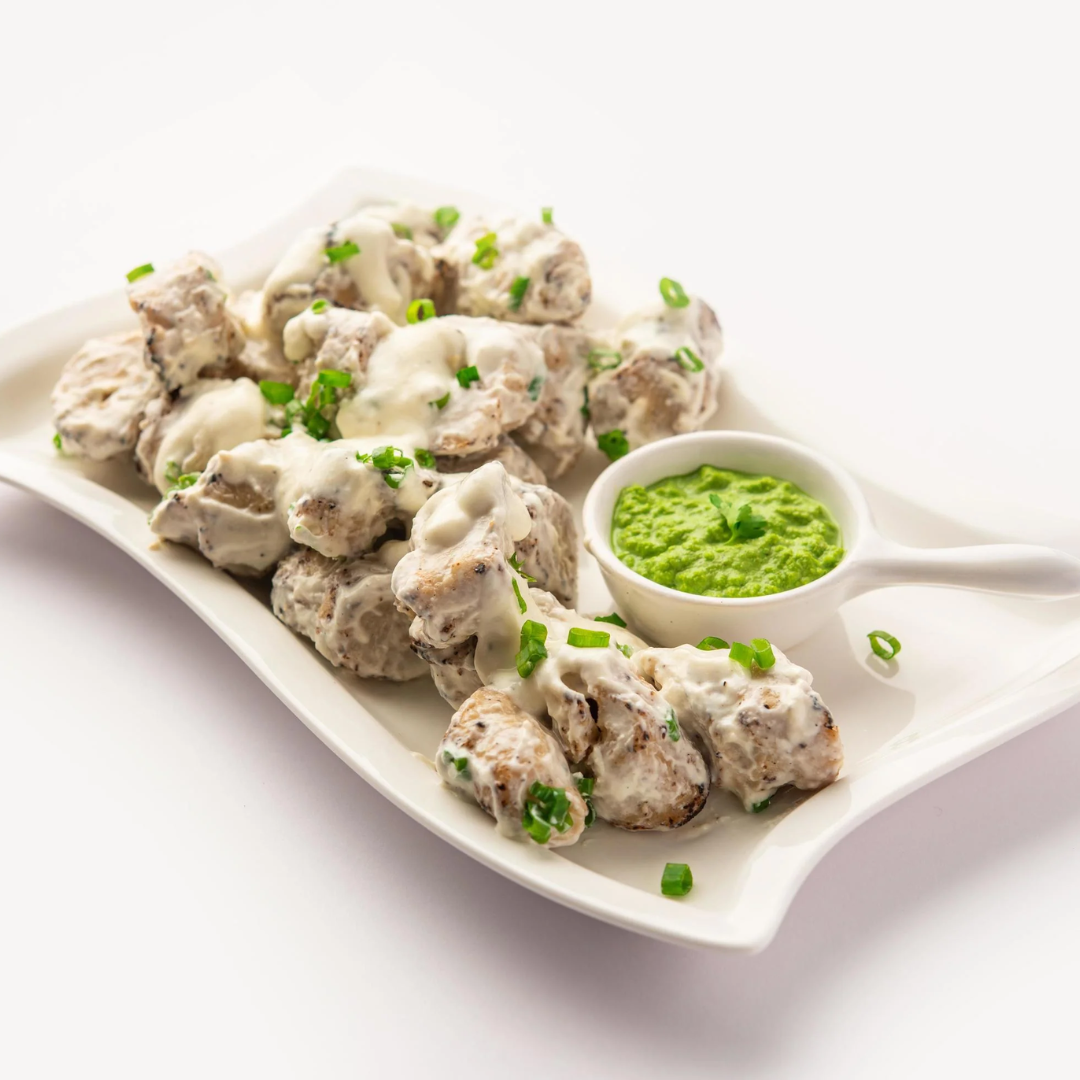 Marinated Malai Soya Chaap - Dera Farms